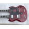 Custom Jimmy Page 12 & 6 strings 1275 Double Neck Led Zeppeli Page Wine Red SG Electric Guitar 2 Different Pickups Special Tailpiece