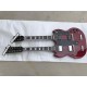 Custom Jimmy Page 12 & 6 strings 1275 Double Neck Led Zeppeli Page Wine Red SG Electric Guitar 2 Different Pickups Special Tailpiece