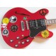 Custom Alvin Lee Guitar Big Red 335 Semi Hollow Body Jazz Cherry Red Electric Guitar Small Block Inlay 60s Neck, HSH Pickups, Grover Tuners