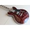 Custom Shop Wine Red 335 Semi Hollow Flame Maple Top Jazz Electric Guitar Chrome Hardware, White MOP Block inlay, Grover Tuners